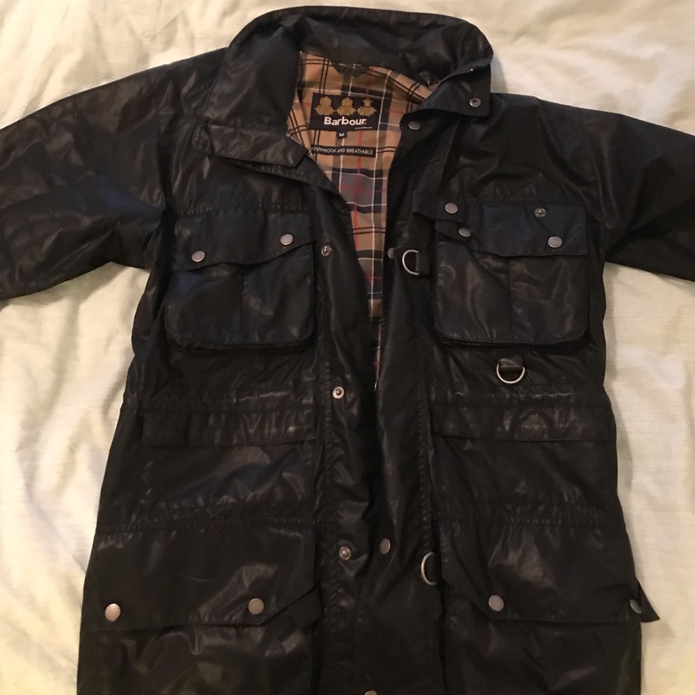 Men’s Barbour rain jacket